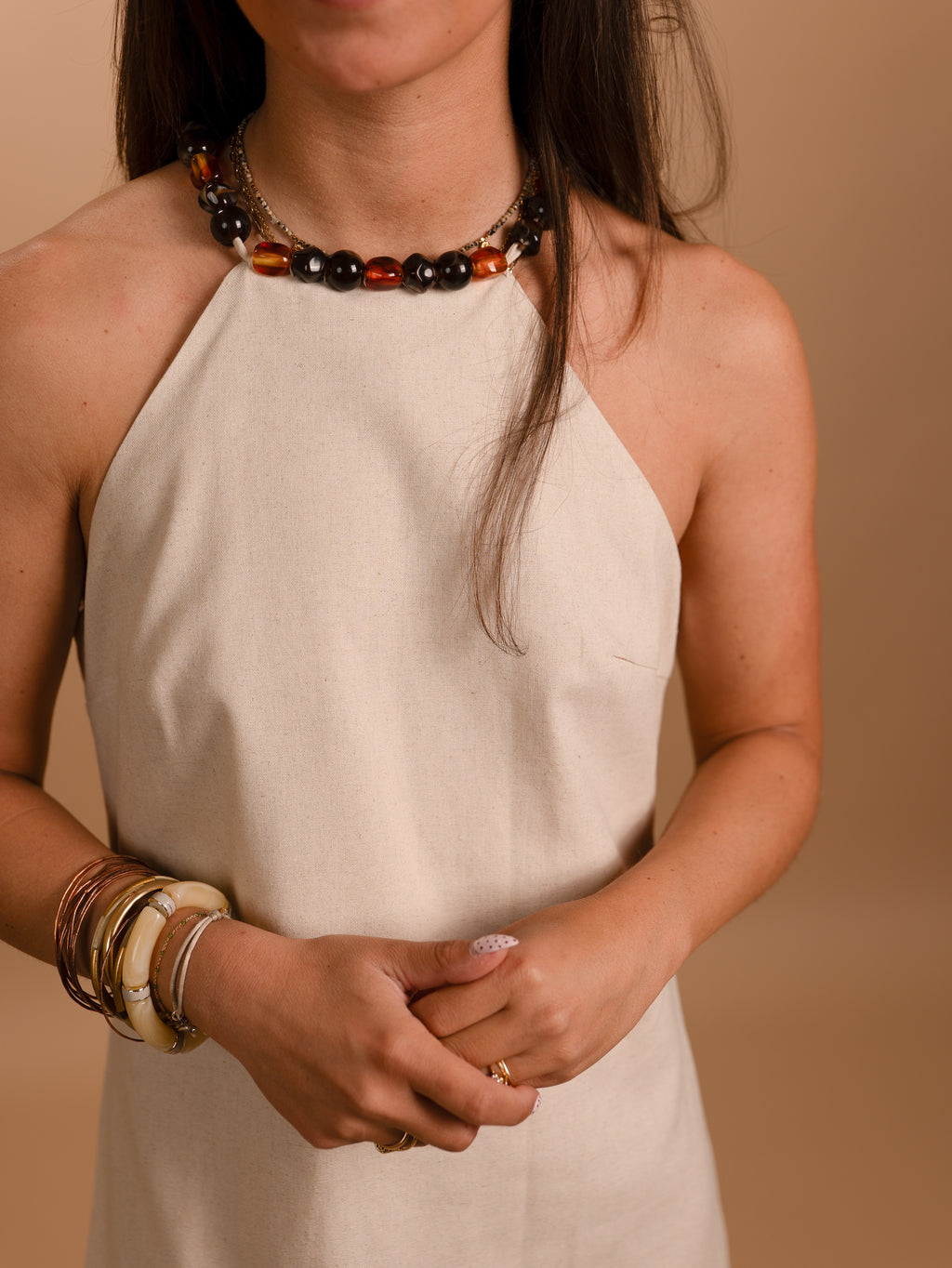 Robe Ambre beige