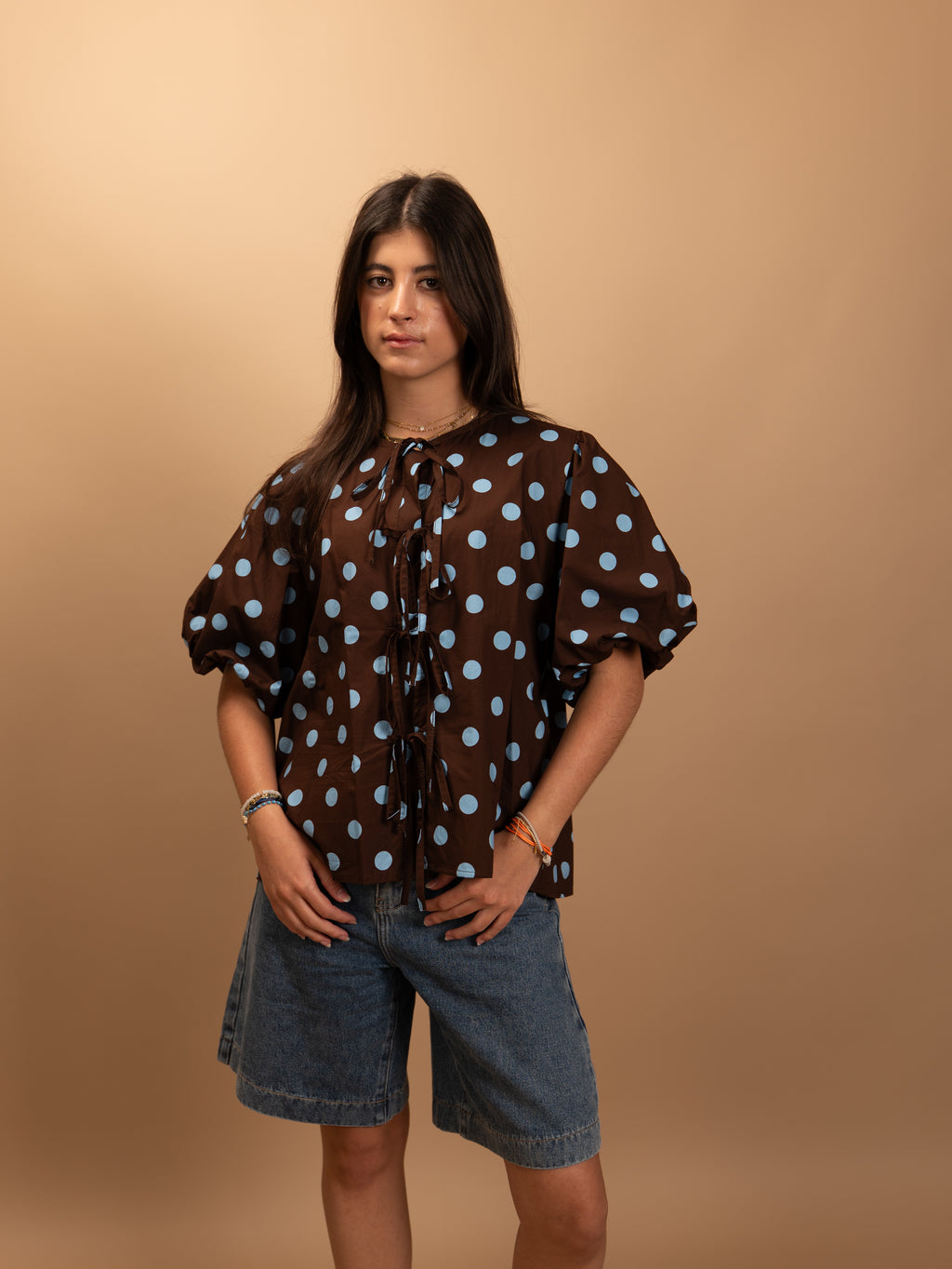 Blouse Paola marron