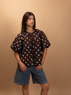 Blouse Paola marron
