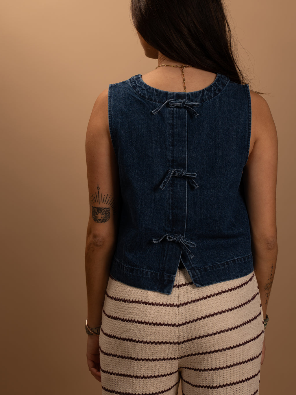 Top en jean brut Alizé