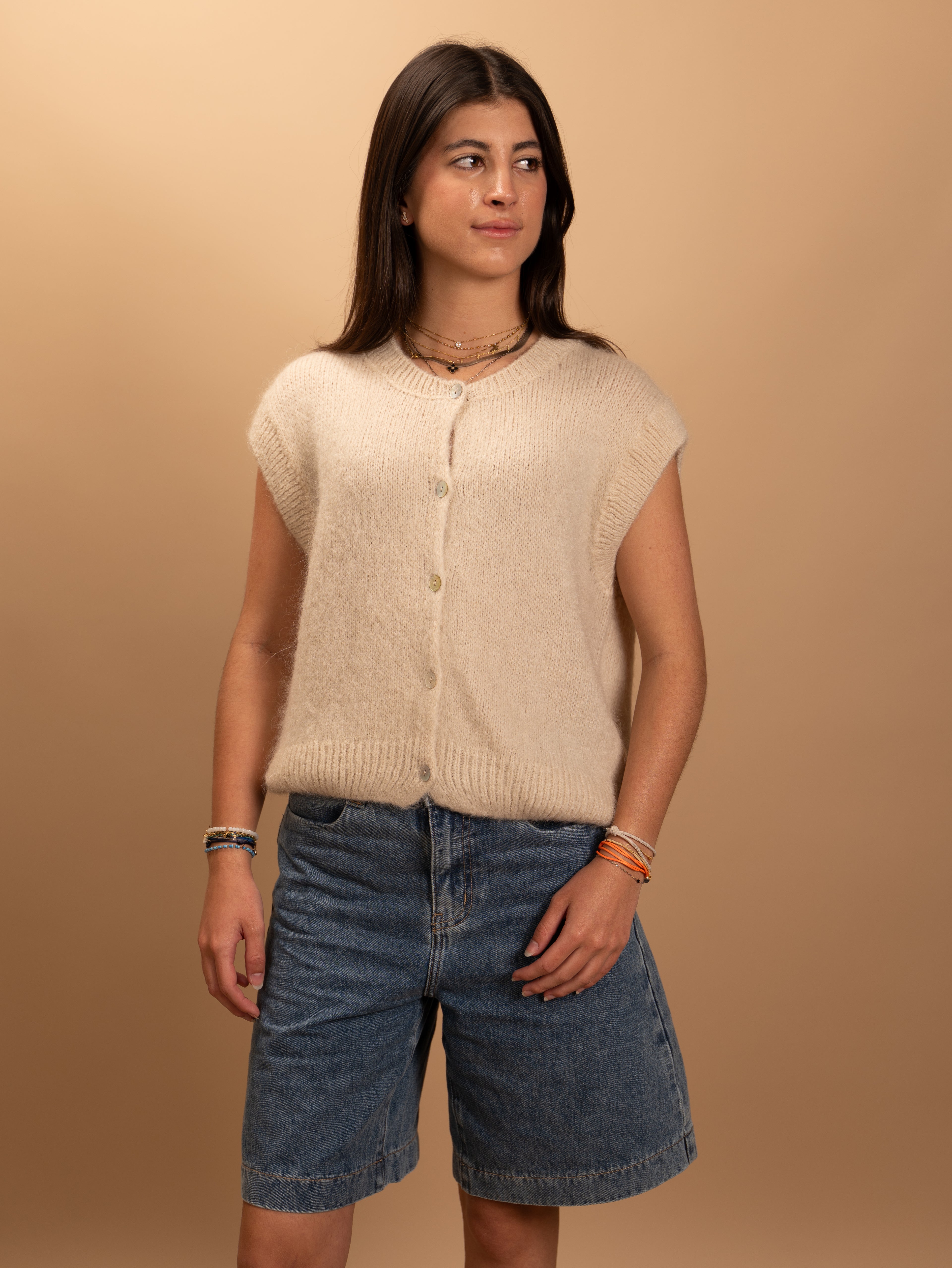 Gilet Gabriel beige