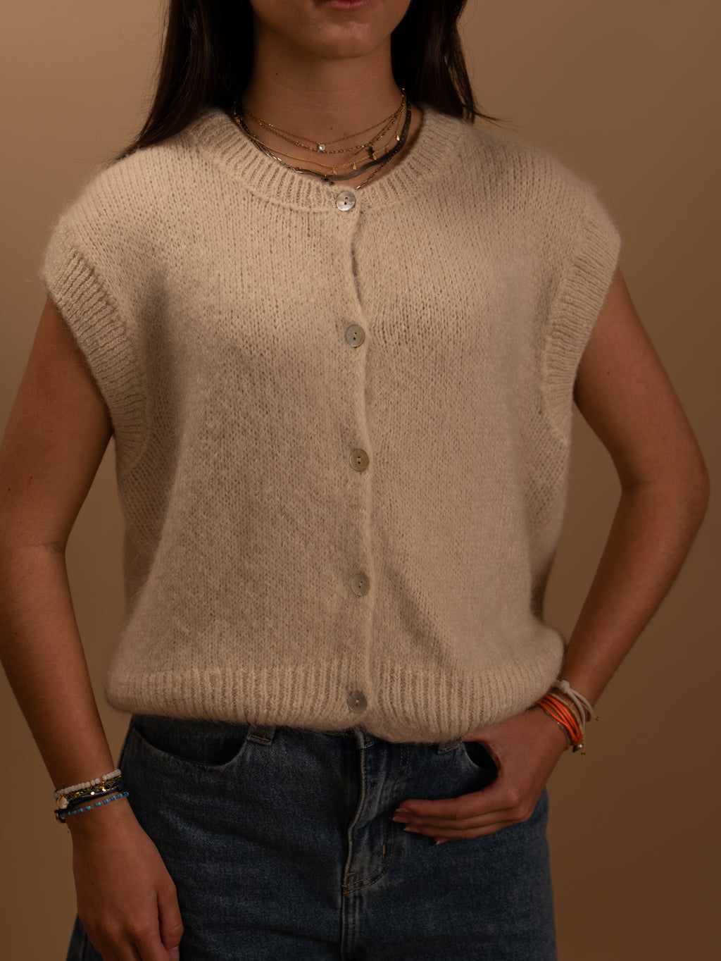 Gilet Gabriel beige