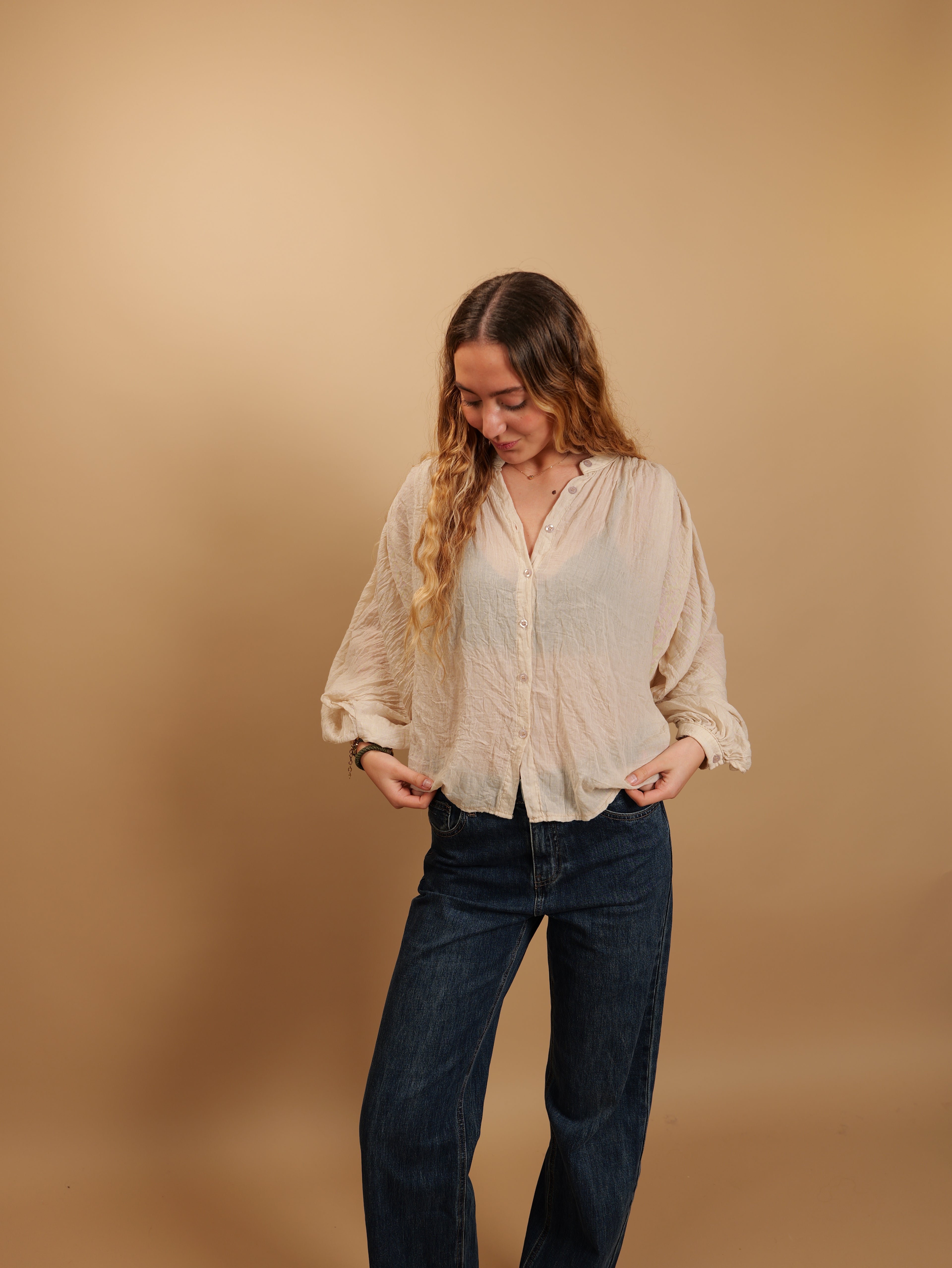 Chemise Jeanne beige