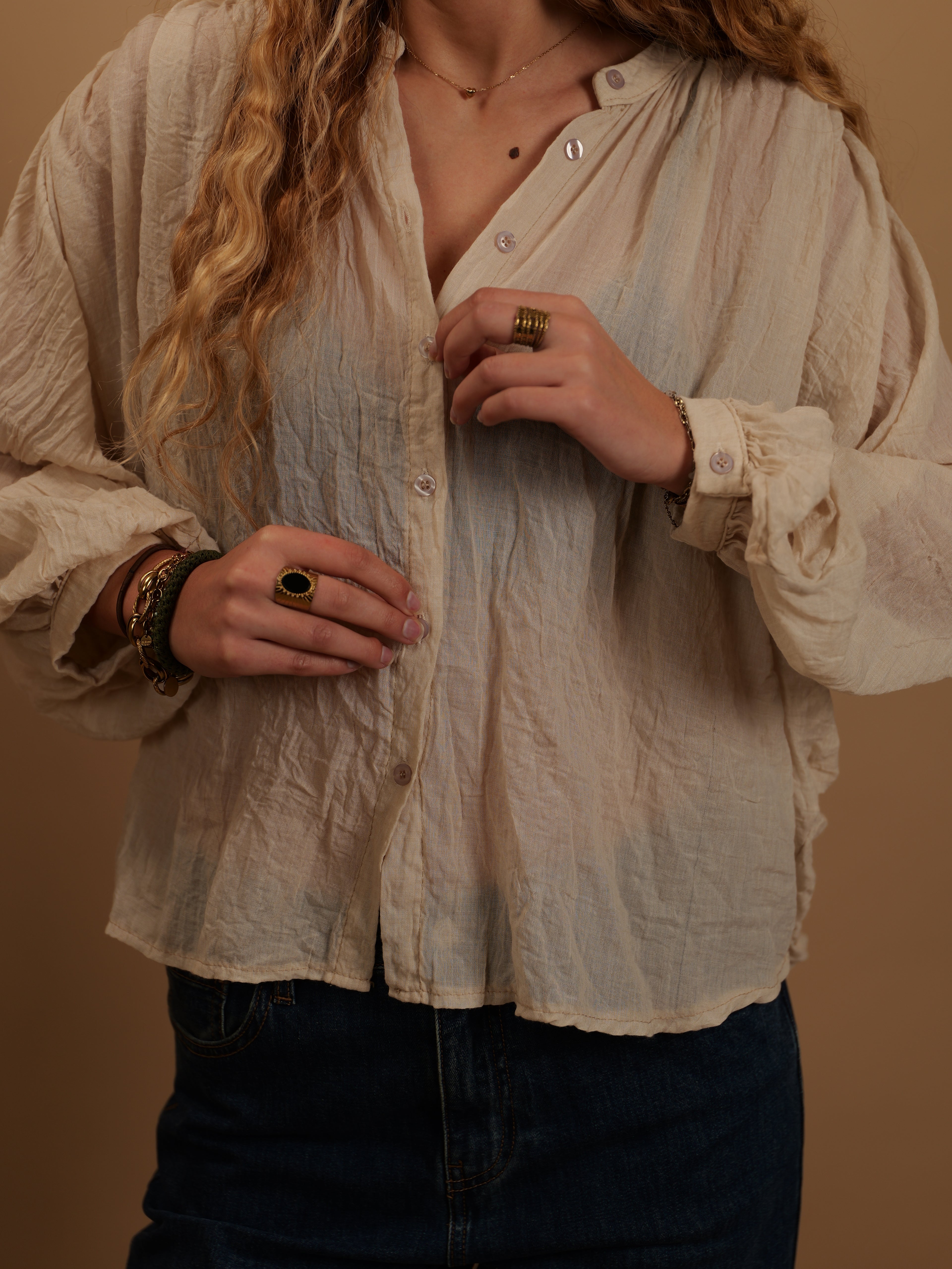 Chemise Jeanne beige
