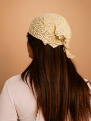 Bandana jaune pastel