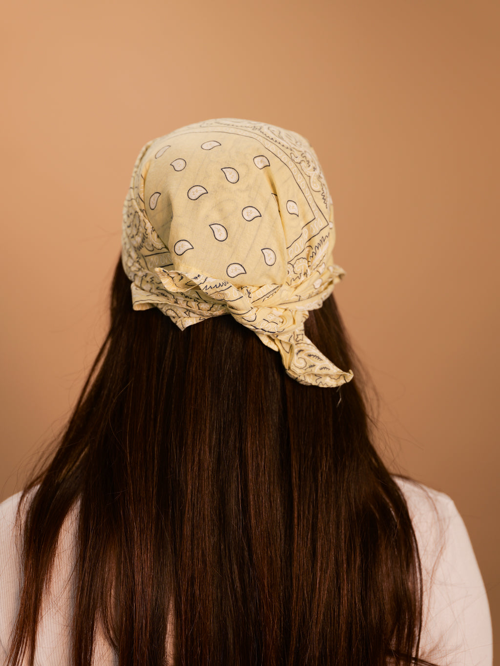 Bandana jaune pastel