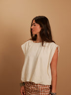 Top Angèle crème