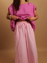Pantalon Gaëlle rose