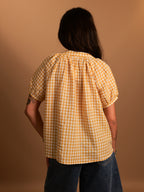 Chemise courte Claudine jaune