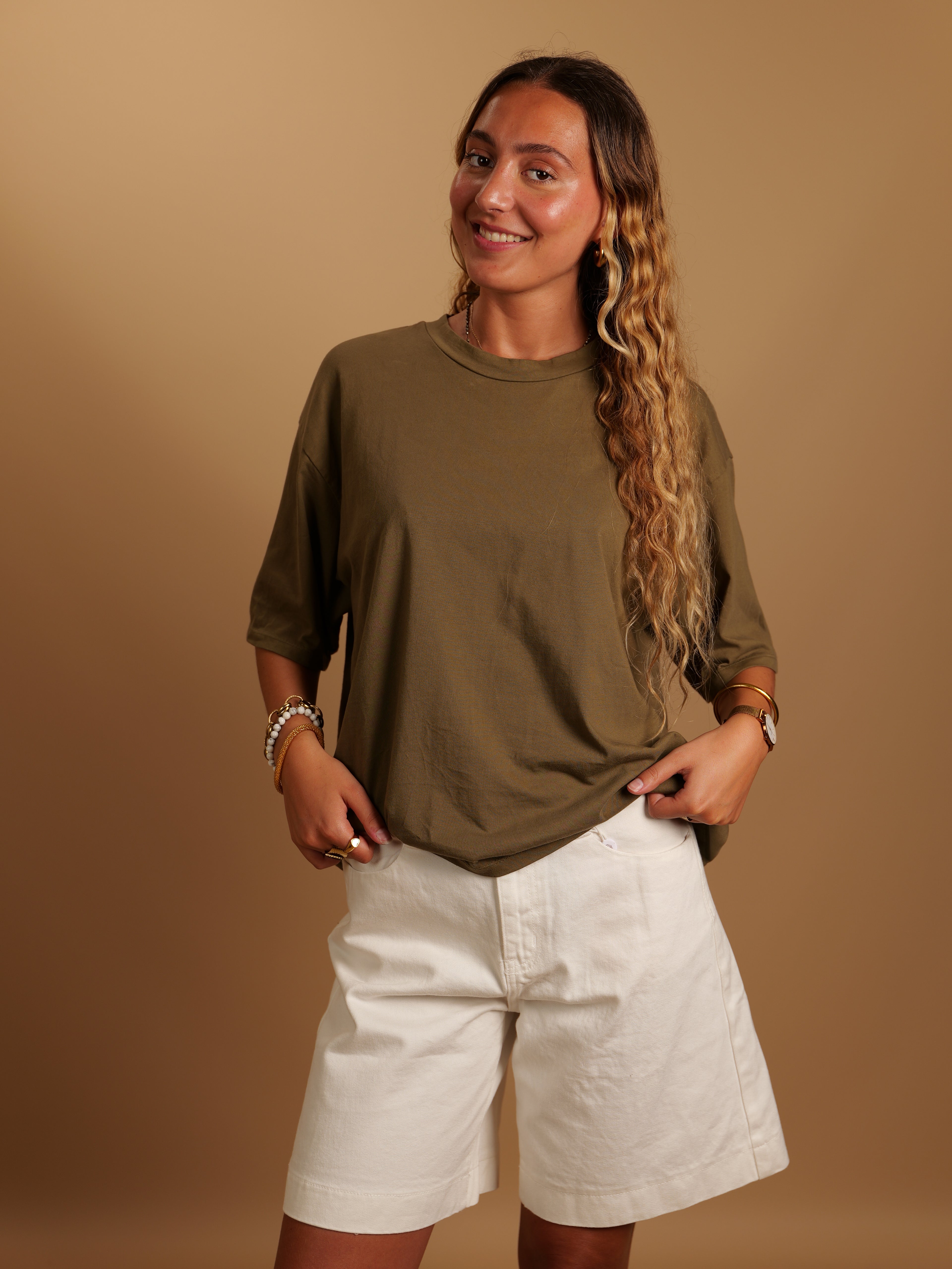 T-shirt Gina kaki