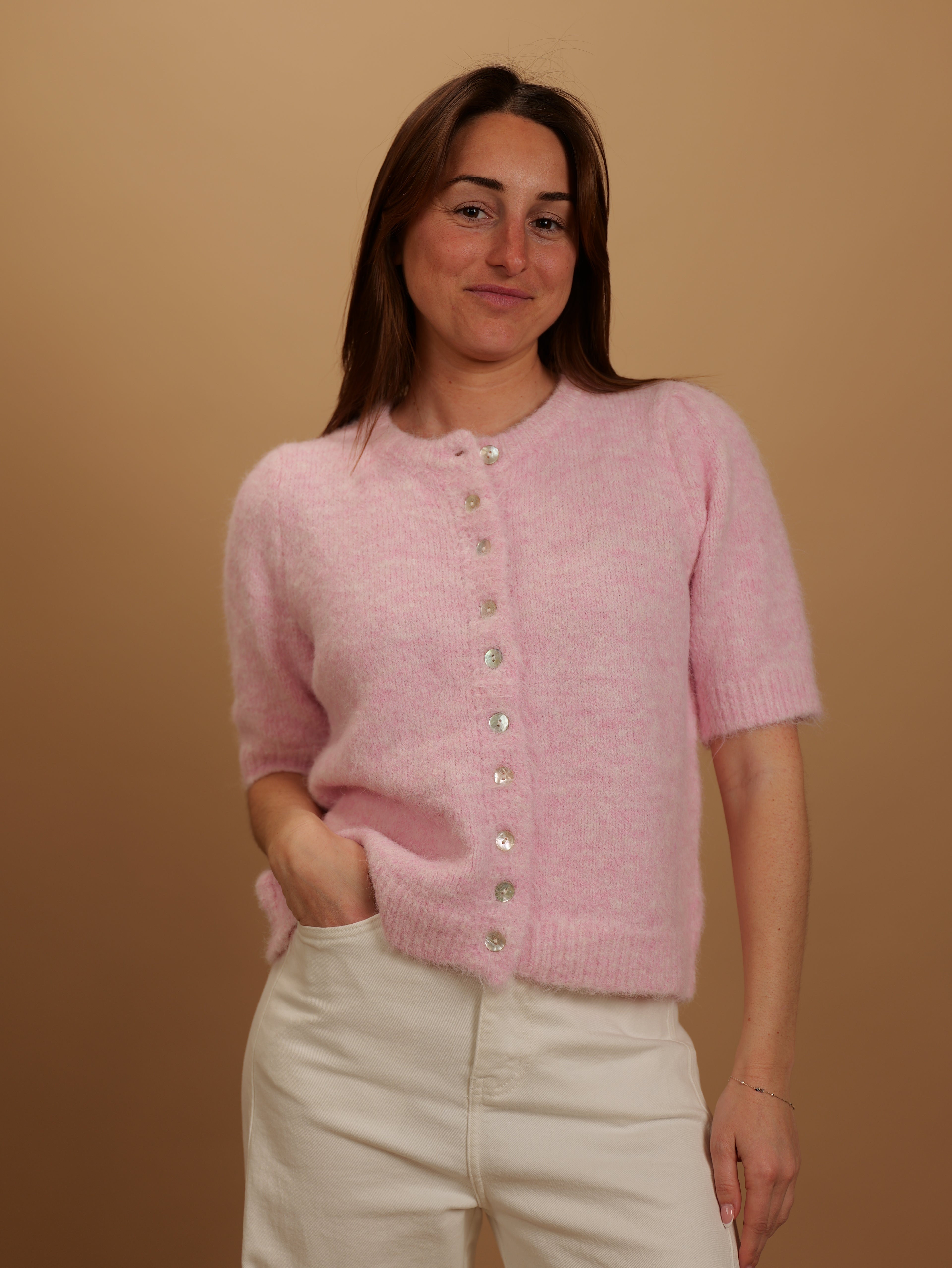 Gilet Silvia rose