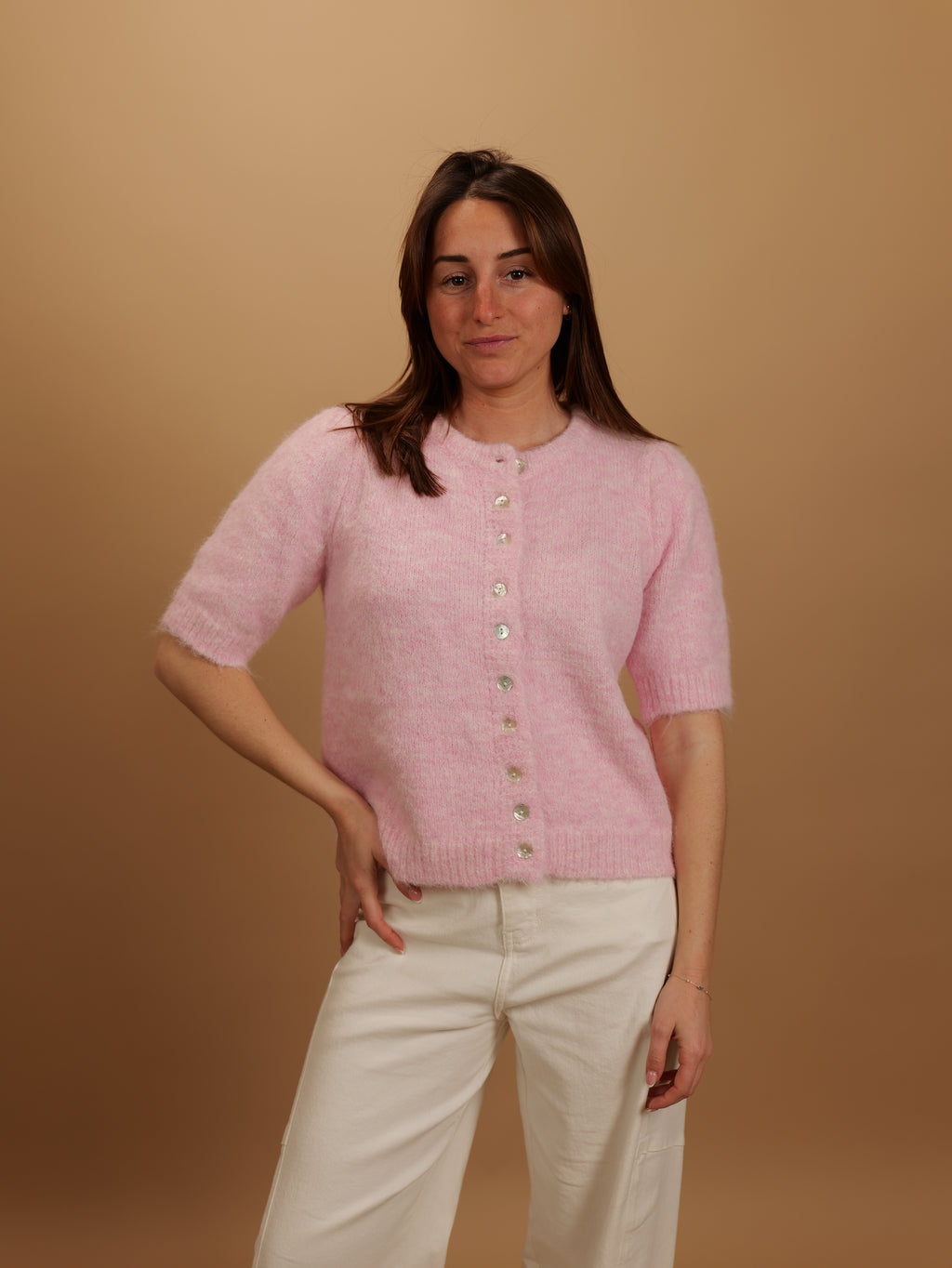Gilet Silvia rose