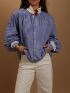 Chemise bleu électrique Léonie