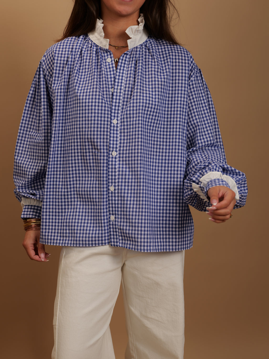 Chemise bleu électrique Léonie