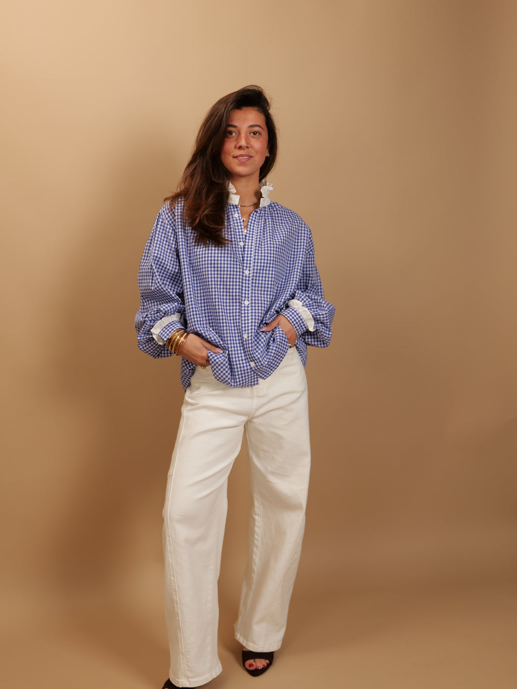 Chemise bleu électrique Léonie