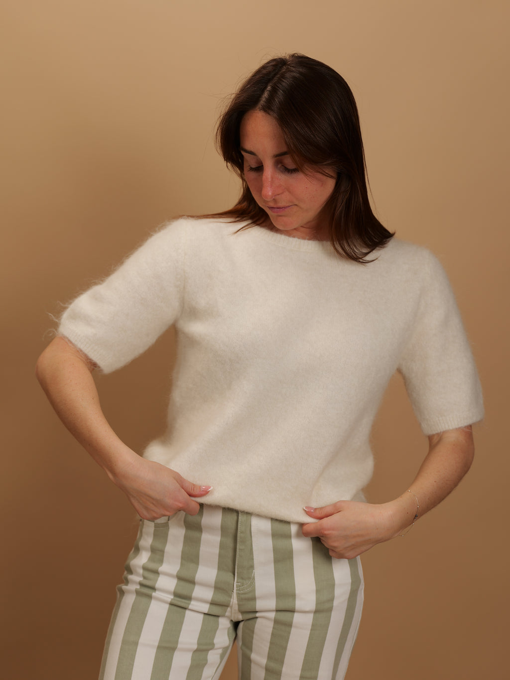 Pull Bianca écru