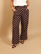 Pantalon choco polka dots